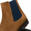 Online Zelli Gianna Suede Chelsea Boots Cognac / Navy (46-210-CGN)
