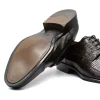 Sale Zelli Giovanni Lizard Cap Toe Brogues (24-526-BRN) Brown