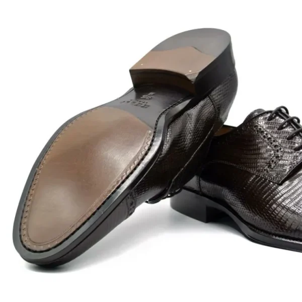 zelli_giovanni_lizard_cap_5.webp Sale Zelli Giovanni Lizard Cap Toe Brogues (24-526-BRN) Brown