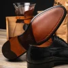Store Zelli Giovanni Lizard Cap Toe Brogues (24-526-BLK) Black