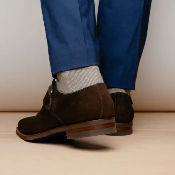 zelli_hebilla_italian_sue_11.webp Fashion Zelli Hebilla Italian Suede Monk Strap Dark (56-110-DBR) Brown