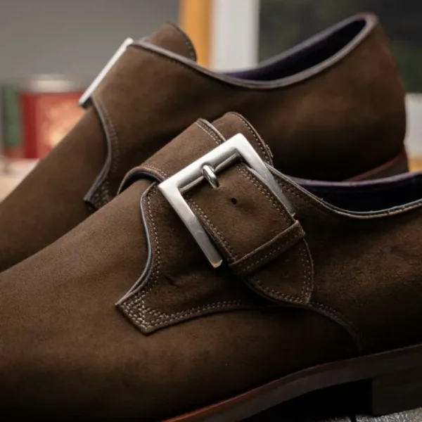 zelli_hebilla_italian_sue_6.webp Fashion Zelli Hebilla Italian Suede Monk Strap Dark (56-110-DBR) Brown