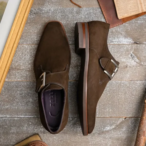 zelli_hebilla_italian_sue_8.webp Fashion Zelli Hebilla Italian Suede Monk Strap Dark (56-110-DBR) Brown