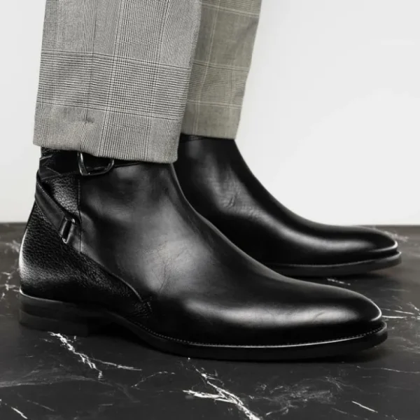 zelli_jodphur_italian_cal_5.webp Flash Sale Zelli Jodphur Italian Calfskin Boot (46-600-BLK) Black