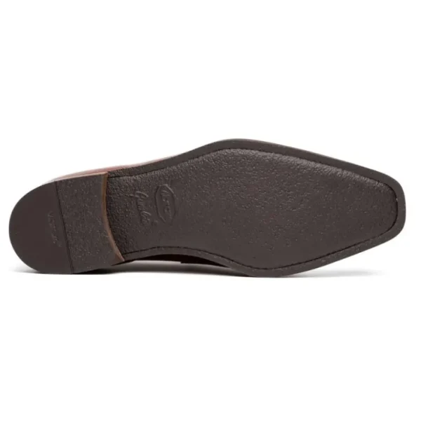 zelli_lago_italian_calfsk_4.webp Online Zelli Lago Italian Calfskin & Linen Penny Loafers (15-733-CGN) Cognac