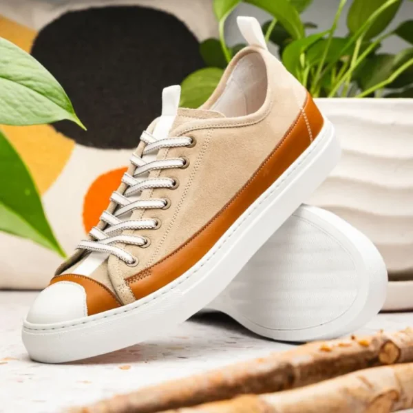 zelli_lando_sueded_goatsk_10.webp Cheap Zelli Lando Sueded Goatskin Sneakers (65-360-TPE) Taupe