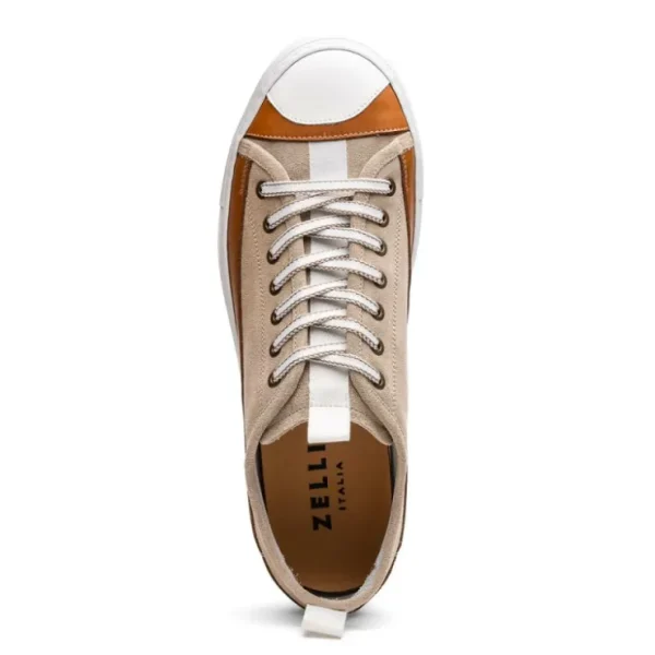 zelli_lando_sueded_goatsk_3.webp Cheap Zelli Lando Sueded Goatskin Sneakers (65-360-TPE) Taupe