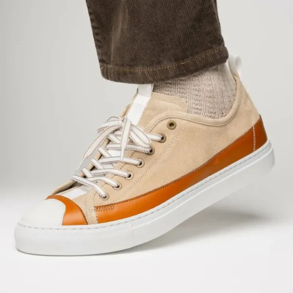 zelli_lando_sueded_goatsk_6.webp Cheap Zelli Lando Sueded Goatskin Sneakers (65-360-TPE) Taupe