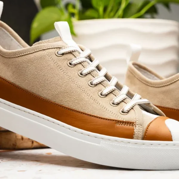 zelli_lando_sueded_goatsk_9.webp Cheap Zelli Lando Sueded Goatskin Sneakers (65-360-TPE) Taupe