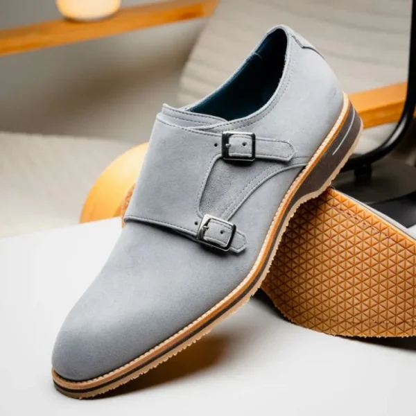 zelli_legerra_goat_suede__8.webp Flash Sale Zelli Legerra Goat Suede Monk Strap (56-105-GRY) Grey