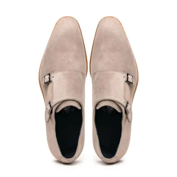 zelli_legerra_suede_goats_3-2.webp Store Zelli Legerra Suede Goatskin Double Monkstrap Shoes (56-105-SND) Sand