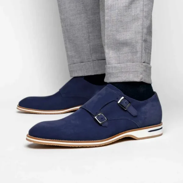 zelli_legerra_suede_goats_4.webp Discount Zelli Legerra Suede Goatskin Double Monkstrap Shoes (56-100-NVY) Navy