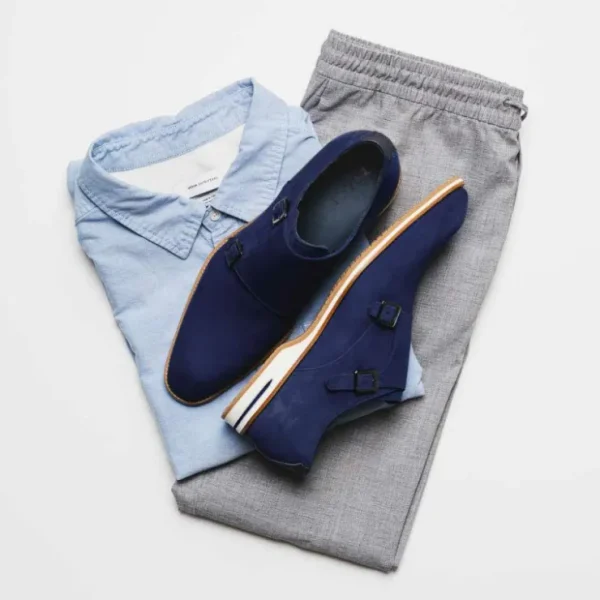 zelli_legerra_suede_goats_7.webp Discount Zelli Legerra Suede Goatskin Double Monkstrap Shoes (56-100-NVY) Navy