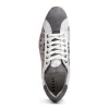 Hot Zelli Leo Sueded Italian Goatskin Sneakers Grey Multi (66-250-GRY) GreyMulti