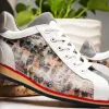 Hot Zelli Leo Sueded Italian Goatskin Sneakers Grey Multi (66-250-GRY) GreyMulti