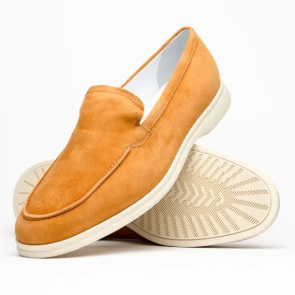 zelli_livorno_sueded_ital_1-1.webp Flash Sale Zelli Livorno Sueded Italian Goatskin Loafer (16-621-CGN) Cognac