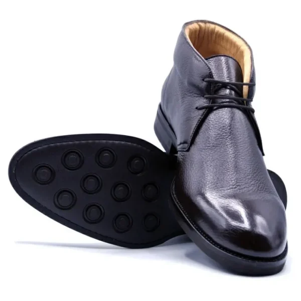 zelli_marco_deerskin_chuk_2.webp Clearance Zelli Marco Deerskin Chukka Boots Dark Brown (48-590-DBR) DarkBrown
