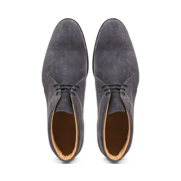 Outlet Zelli Marco Italian Suede Chukka Boots (46-592-GRY) Grey