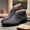 Outlet Zelli Marco Italian Suede Chukka Boots (46-592-GRY) Grey