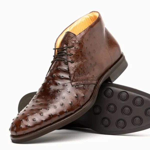 zelli_marco_ostrich_chukk_4.webp Flash Sale Zelli Marco Ostrich Chukka Boots (43-594-CGN) Brown