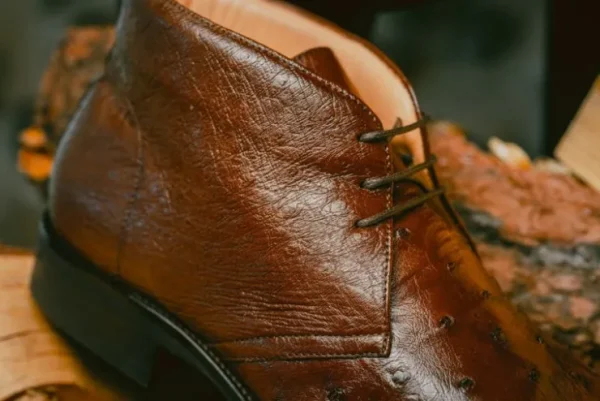 zelli_marco_ostrich_chukk_9.webp Flash Sale Zelli Marco Ostrich Chukka Boots (43-594-CGN) Brown