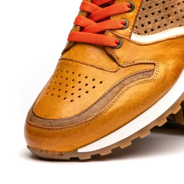 zelli_matteo_calfskin__pe_3-1.webp New Zelli Matteo Calfskin / Perforated Suede Sneakers (65-224-MUS) Mustard