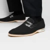 Shop Zelli Meo 3 Suede Goatskin / Crocodile Loafers (11-020-BLK) Black