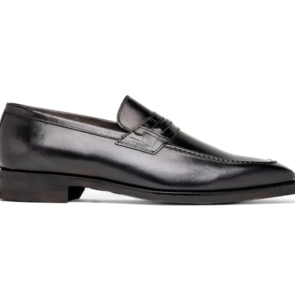 zelli_meo_hand_burnished__0-1.webp Best Zelli Meo Hand Burnished Loafers (15-703-BLK) Black
