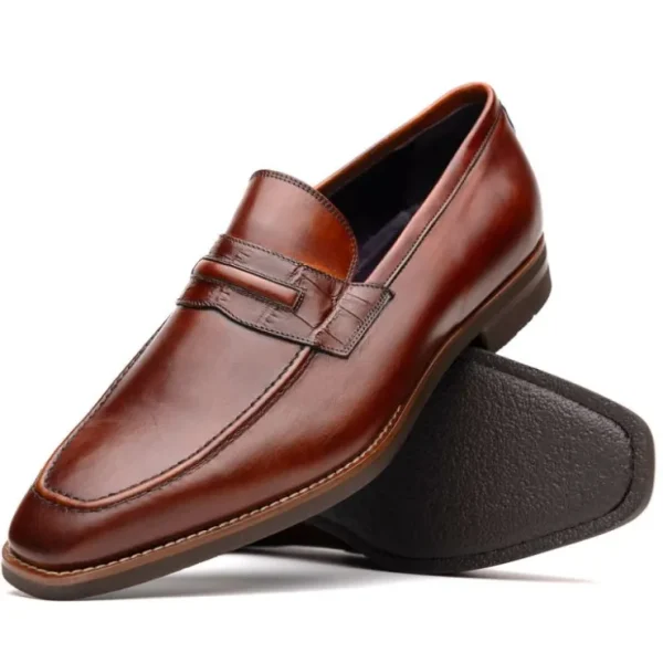 zelli_meo_hand_burnished__1.webp Online Zelli Meo Hand Burnished Loafers (15-703-CGN) Cognac