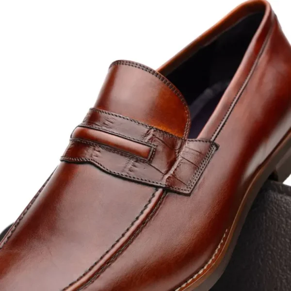 zelli_meo_hand_burnished__2.webp Online Zelli Meo Hand Burnished Loafers (15-703-CGN) Cognac