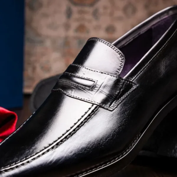 zelli_meo_hand_burnished__6-1.webp Best Zelli Meo Hand Burnished Loafers (15-703-BLK) Black