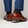 Online Zelli Meo Hand Burnished Loafers (15-703-CGN) Cognac