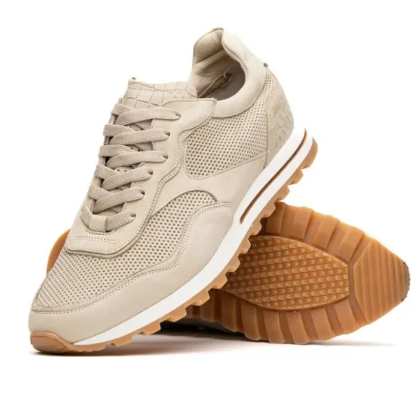 zelli_milo_suede_amp_mesh_1.webp Outlet Zelli Milo Suede & Mesh Trainer Sneaker (66-246-SND) Sand