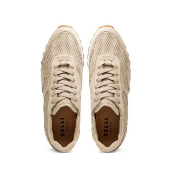 zelli_milo_suede_amp_mesh_4.webp Outlet Zelli Milo Suede & Mesh Trainer Sneaker (66-246-SND) Sand