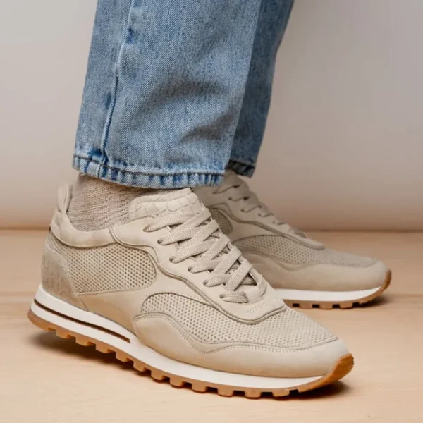 zelli_milo_suede_amp_mesh_8.webp Outlet Zelli Milo Suede & Mesh Trainer Sneaker (66-246-SND) Sand