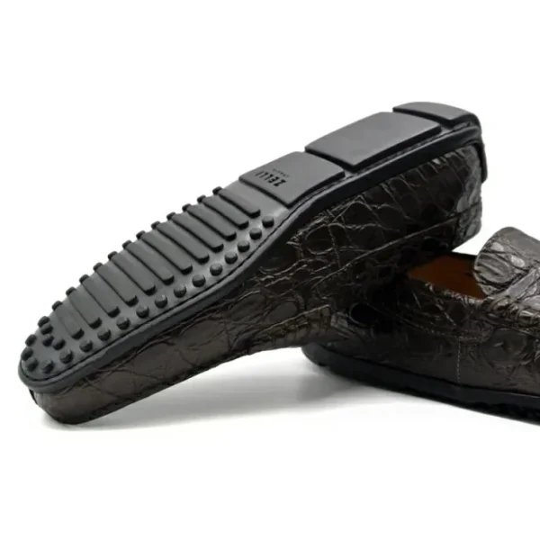 zelli_monza_caiman_crocod_4-1.webp Flash Sale Zelli Monza Caiman Crocodile Driving Loafers (31-103-NIC) Nicotine
