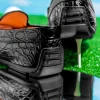 New Zelli Monza Caiman Crocodile Driving Loafers (31-103-BLK) Black