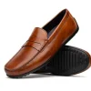 Sale Zelli Monza Hand Burnished Italian Calfskin Driving Loafers (35-115-CGN) Cognac