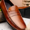 Sale Zelli Monza Hand Burnished Italian Calfskin Driving Loafers (35-115-CGN) Cognac