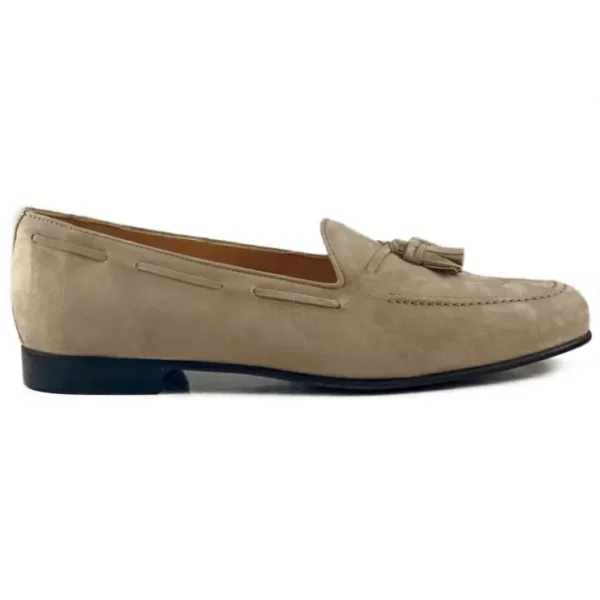 zelli_naples_suede_tassel_3-1.webp Sale Zelli Naples Suede Tassel Loafers (16-580-BON) Bone