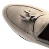 Sale Zelli Naples Suede Tassel Loafers (16-580-BON) Bone