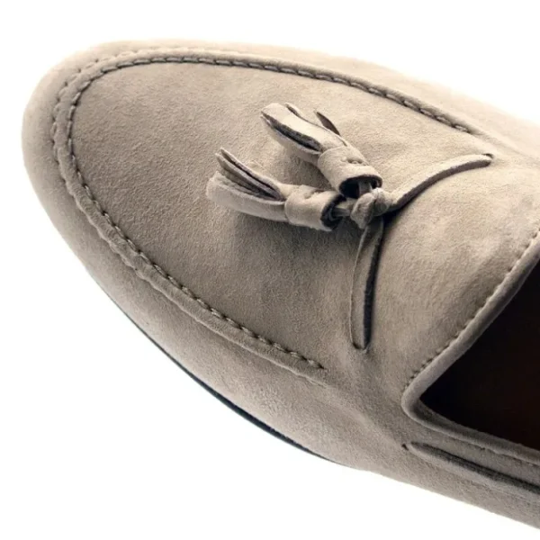 zelli_naples_suede_tassel_6-1.webp Sale Zelli Naples Suede Tassel Loafers (16-580-BON) Bone
