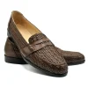 Store Zelli Nicola Woven Loafers (15-585-CGN) Cognac