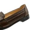 Store Zelli Nicola Woven Loafers (15-585-CGN) Cognac