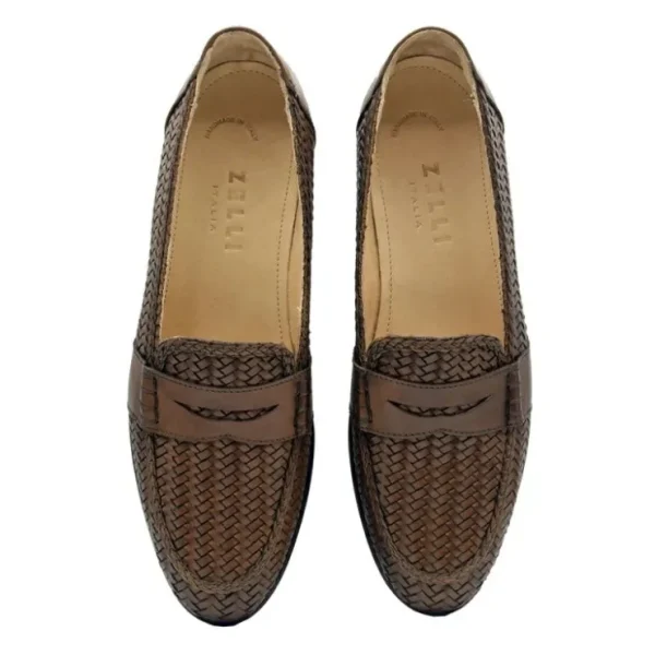 zelli_nicola_woven_loafer_5.webp Store Zelli Nicola Woven Loafers (15-585-CGN) Cognac
