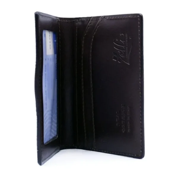 zelli_ostrich_leg_card_ca_3.webp New Zelli Ostrich Leg Card Case Brown