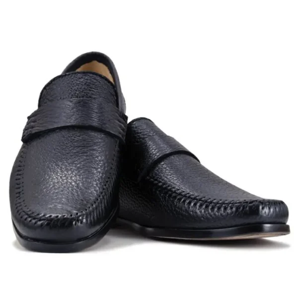 Sale Zelli Parma Peccary Loafers (19-025-BLK) Black