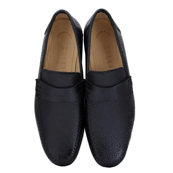 Sale Zelli Parma Peccary Loafers (19-025-BLK) Black