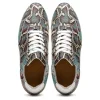 Outlet Zelli Peri Python Embossed Calfskin Sneakers Multi Blue (65-215-BLU) MultiBlue