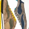 Hot Zelli Raya Suede Calfskin Sneakers Moss / Taupe (66-237-MOS)